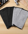 Real Deal Cut Resistant Arm Sleeves For Mechanics And Gardeners With Snug Stretch Fit Anti Puncture Forearm Guards in black and gray.