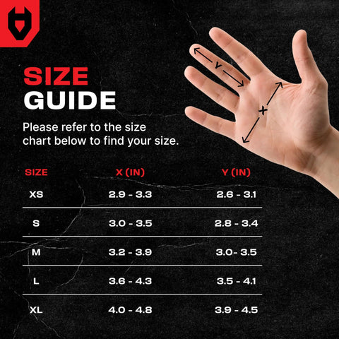 Hand size guide for Pro Grade Cut Resistant Kitchen Gloves For Food Grade Safety Level 5 Meat Cutting For Chefs And Butchers