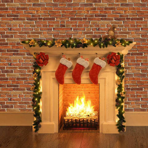 Brick Wallpaper Peel And Stick Set 4.5x9 Feet Removable Tablecloth Backdrop Self Adhesive For Home Decor Retro Red Brick Look