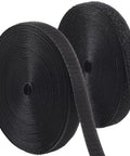 Heavy Duty Sew On Hook And Loop Tape For Fabric 3 4 Inch By 33 Feet Black rolls showing texture and variety for sewing projects.