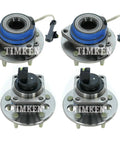 Front And Rear Wheel Bearing And Hub Assembly Kit For LeSabre And Aurora FWD Ready To Install Durable Replacement With Smooth Operation And Long Life Direct Fit