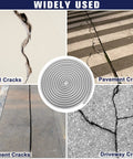 Tough As Nails Polyester Foam Backer Rod, 3/8 Inch By 59 Feet Long shown sealing various wall, pavement, cement, and driveway cracks.
