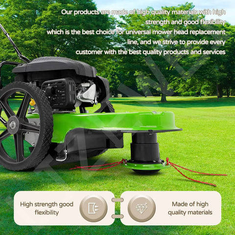 Universal Walk Behind Trimmer Line 21.25 Inch Length 0.155 Inch Diameter 30 Piece Pack Fits Most Walk Behind Mowers Easy Install
