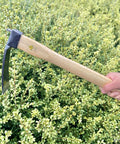 14 Inch Tough As Nails Narrow Hoe With Oak Wood Handle Japanese Carbon Steel Garden Tool For Digging Weeding And Planting