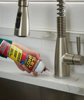 Applying Rubber Adhesive Sealant Caulk Eight Ounce Clear Flexible Bonding Sealant That Sticks To Almost Any Surface Seals Leaks