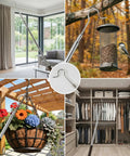Skip The Ladder Hustle With This Extendable Smoke Detector Tester Pole Reaching High Alarms Like A Champ Two Replaceable Heads For Fast Safety Checks Plus Handy Home Repair Jobs Solid Steel Frame, shown in use for various tasks.