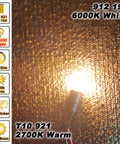 Five Pack T10 LED RV Lights For Camper And Boat Easy Swap 12V 24V Back Up Interior Dome Map License Trunk Lamp Warm White 2700K