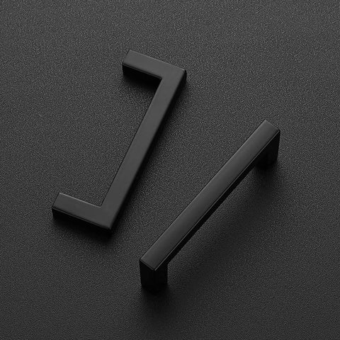 30 Pack Solid Zinc Slim 3 Inch Center To Center Square Bar Drawer Handles Matte Black Kitchen Cabinet Hardware Pulls for Cabinets