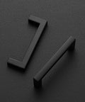 Three Pack 3 Inch Center To Center Slim Square Bar Drawer Handles In Matte Black For Kitchen Cabinets Durable Zinc Alloy Pulls