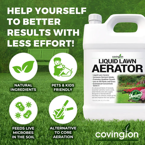 Liquid Lawn Aerator One Gallon Soil Conditioner And Softener For Lawns And Gardens Loosens Clay And Compacted Soil Bottle