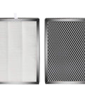 Premium H13 True HEPA Replacement Filter For MA-25 Air Purifier With 3-In-1 Filtration System, 4 Pack, front and back view