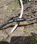 Get This Heavy Duty Underground Wire Splice Kit For Submersible Pumps Featuring Clear Dual Wall Heat Shrink And Black Outer Sleeve To Seal 16-14 Awg Four Conductor Cords Waterproof And Repair Electrical Connections With Ease. black heat-shrink cable splice on buried wire