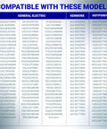 Refrigerator Temperature Sensor Replacement For GE And Hotpoint Models Easy Install Fits WR55X10025 Replaces 914093 AP3185407 PS304103 WR50X10027 Lifetime Protection Keeps Your Fridge Chillin And Running Smooth, compatibility chart