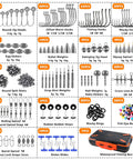 All In One Fishing Tackle Kit With Organized Tackle Box 397 Piece Gear Set Including Hooks Sinkers Swivels Beads Rigs Jigs