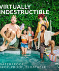 People having fun by a pool with Boom 4 Portable Waterproof Bluetooth Speaker With 360 Degree Sound Crystal Clear Audio And Bass Floating Design