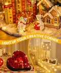Twinkle Lights With Remote Control 8 Modes And Timer 66 Feet Of 200 LED USB Powered Copper String Lights Waterproof in holiday decor