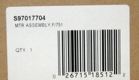 Barcode and label for Service Power Assembly For 751 Range Hood Replacement Part, Genuine OEM Quality, Durable Performance