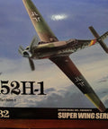Box art of German Ta152 H 1 Fighter Model Kit in 1/32 scale for assembly, featuring aircraft in flight with SWS logo