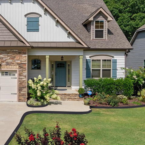 40 Foot Landscape Edging Kit With 2 Inch Tall Black Lawn Border Pro Grade Build Includes Scissors 36 Garden Spikes And 2 Connectors
