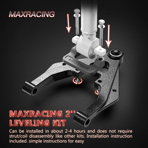 2 Inch Front End Leveling Kit For Chevy Silverado Suburban Tahoe Sierra Yukon XL 1500 2007-2026 installation detail