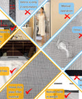 Comparison chart for Heavy Duty Magnetic Garage Screen Door For 2 Car Garage 16 By 8 Feet Built Tough From Fiberglass Mesh.