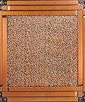 Antique Copper 2x2 PVC Ceiling Tile Lay-In Or Glue-Up Pack Of 25 featuring textured surface and grid border design.