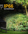 Legit Heavy Duty Led Shop Lights 100W 14000 Lumen Knockout Brightness 6500k Daylight White Bulbs Ip66 Waterproof Garage Lamps illuminated in rain.