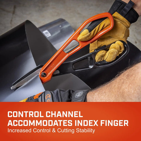 Lightweight Aluminum Tinner Snips With Torque Control Rings And Adjustable Pivot Bolt cutting sheet metal