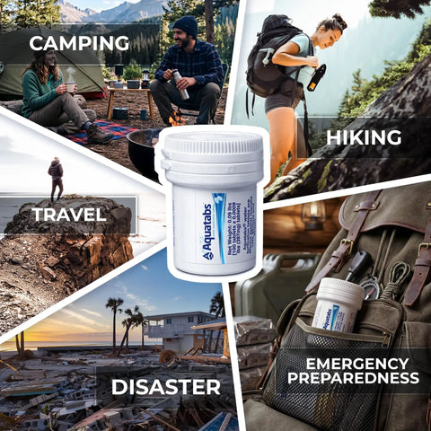 Trailhead Ready Water Purification Tablets 397Mg 100 Count for camping, hiking, travel, and emergency preparedness.