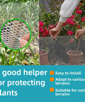 Heavy Duty Black Plastic Netting Fence Roll For Pets And Gardens, Multi Use Barrier To Keep Poultry, Dogs, Rabbits, Chickens And Snakes Out used for plant protection.