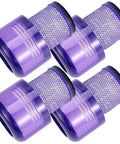 Replacement HEPA Vacuum Filter Set For V11 Animal V11 Torque Drive And V15 Detect Cordless Vacuums 4 Pack in purple