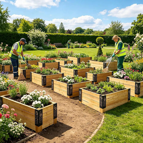 Heavy Duty Raised Bed Corner Brackets Hardware Kit For Garden Beds And Planters Rust Resistant Steel Durable Corner Support Prevents Warping And Tilting Great For Gardeners Landscape Designers Home Outdoor Backyard And Balcony Projects