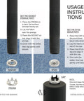 Snap Fastener Setting Tool For Prong Snap Rings 9-12 mm Pearl Snap Ring Button Setter No Brainer Install instructions guide