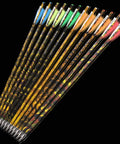 Camo Carbon Crossbow Bolts With 125 Grain Removable Tips, 16 To 22 Inch Options, 6 or 12 Pack in Orange and White Type 2