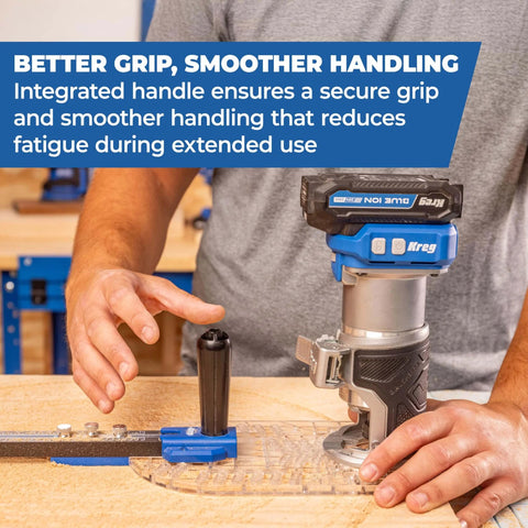 Circle Guide For Trim Routers With Easy One Hand Grip For Stable, Clean And Repeatable Circular Cuts From Three And A Half Inches