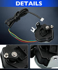 0G6453 Stepper Motor Assembly for GTH990 HSB with 40.75 inch wiring harness and 0.23 inch ball joint, detailed view