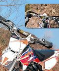 Motorcycle with Universal Seven Eighths Inch CNC Motorcycle Handlebar And Handguards Kit For CRF YZF KXF KLX RMZ DRZ