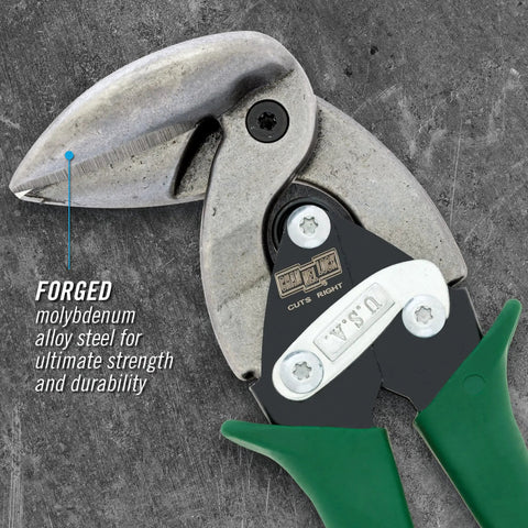Premium Aviation Snips With Upright Right Cut Design Ambidextrous Grip For Smooth Handling Heavy Duty Sheet Metal Cutter Built Different To Shred Through Steel Tin Fast Top Shelf Pick For Any Garage Or Pro Build
