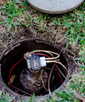 Moisture Guard Weatherproof Connector for 16 to 14 AWG wires with mineral oil seal used in open irrigation system.