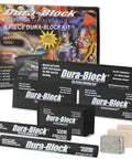 Six Piece Flexible EVA Foam Auto Body Sanding Block Kit for Wet or Dry Sanding shown with packaging and individual blocks