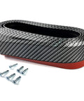 Carbon Fiber Look Front Bumper Lip Universal 8.2 Ft Splitter Spoiler Side Skirt For Cars And Trucks, screws included, coiled view
