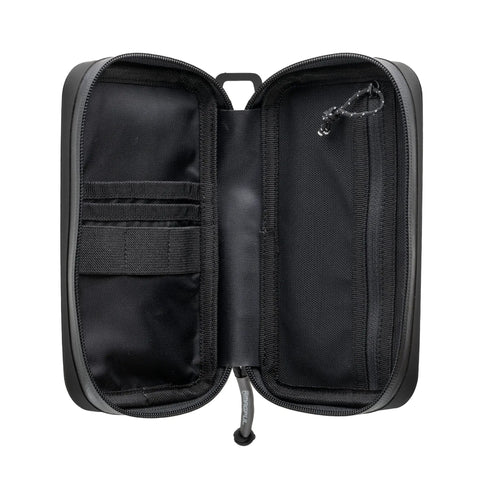 DAKA Utility Organizer Compact SemiRigid Case For Gear And Electronics Weather Resistant Heavy Duty Pouch Opened