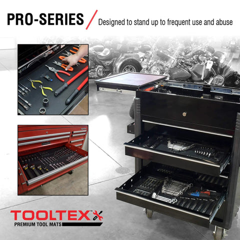 Heavy Duty No Slip Tool Box Liner And Garage Drawer Liner Black 24 Inch By 20 Foot Anti Slip Mat Keeps Tools In Place in drawer