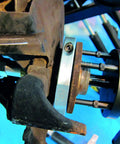 GEN2 Wheel Bearing Kit 62 66 72 85mm for VAG Cars Pro Grade Set With Extraction Adaptor in use on vehicle hub