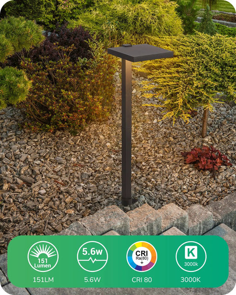Low Voltage LED Pathway Lights 5.6W 151 Lumen 3000K Warm White 12V Waterproof Aluminum Outdoor Landscape