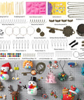 85 Color Polymer Clay Kit For Kids And Adults With 19 Sculpting Tools And 16 Accessories Oven Bake Modeling Clay Starter Set For Diy Creations And Gifts, displayed with molds, tools, and finished models