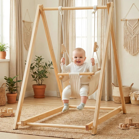 Canvas Indoor Outdoor Baby Swing Safe Durable ✓