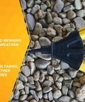 AgriPro Medium Duty Extension Cord 14/3 with Tri Tap Outlets, Water Resistant Vinyl Jacket, 25 Foot on gravel surface