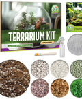 All In One Terrarium Kit With Premium Soil Mix Pumice Zeolite Moss Sphagnum Moss Decorative Stones Mesh And Tools For DIY Terrariums