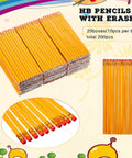 Back To School Supplies Kit For Kids Must Have 20 Sets With Colored Pencils 12 Colors Each And HB Pencils 200 Plus 20 Pencil Pouches Erasers And Sharpener For Classroom Office And Teacher Desk Use, HB pencils with eraser